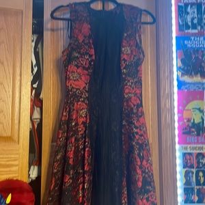 Pretty black and red dress